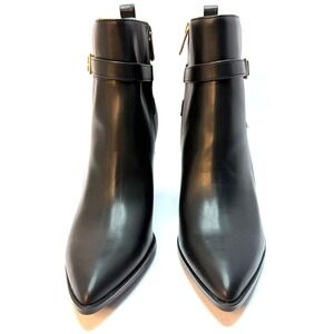 Tommy Hilfiger Women's Miriaha High Block Heel Dress Booties Black Size 9M NWT